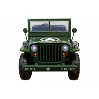 Электромобиль Jeep Willys YKE 4137 4x4 Армия зелёный